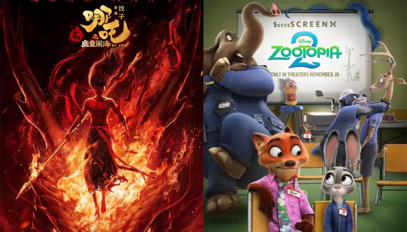 «Зверополис 2» и «Нэчжа 2» обеспечили рост китайскому прокату